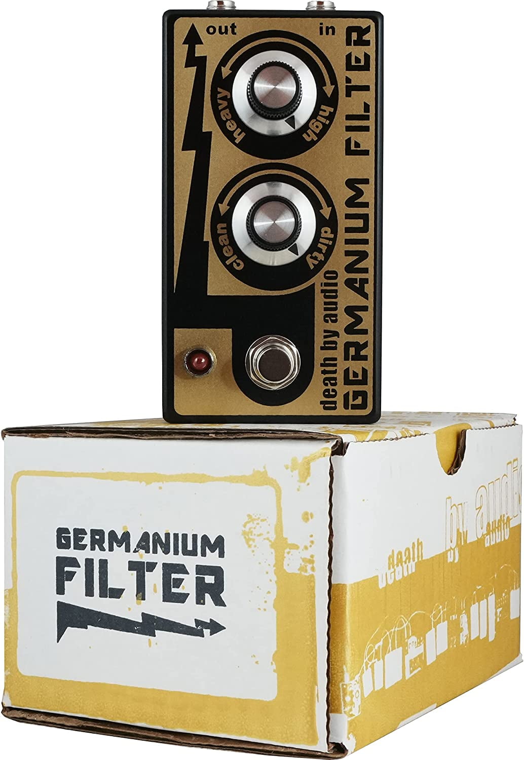 Death by Audio Germanium Filter Effects Pedal Gold and Black