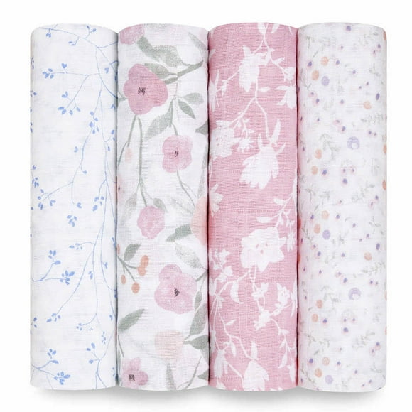 Aden + Anais Langes en Mousseline Classiques Lot de 4 - Mon Fleur