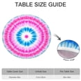 thumbnail image 6 of Colorful Mandala Tie Dye Pattern Round Fitted Tablecloth with Elastic Edge,Dining Table Cover Waterproof,Outdoor Round Tablecloth for Camping,Dining,Indoor and Outdoor, 6 of 7