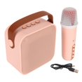 thumbnail image 1 of Altavoz Bluetooth con micrófono inalámbrico, mini juego de máquina de karaoke Máquina de karaoke portátil Juego de máquina de karaoke Diseño fácil de usar, 1 of 8