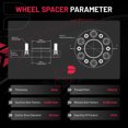 thumbnail image 5 of SPEEDWOW 6x139.7mm Wheel Spacers 2 inch 6x5.5 Hubcentric Wheel Spacer Compatible with 21-23 Bronco,11-23 Ranger, Forged 6 Lug Wheel Adapters M12x1.5 & 93.1mm Hub Bore, Set of 4, 5 of 8