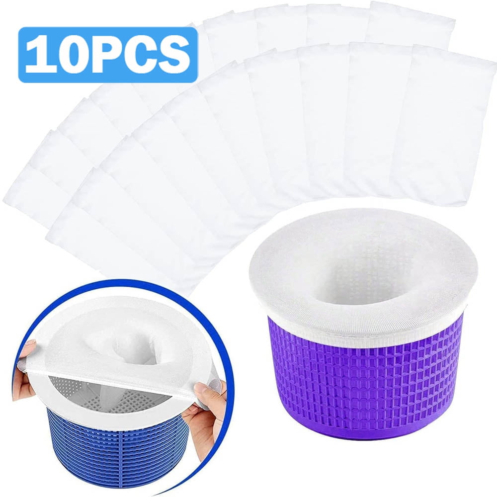 10Pack of Pool Skimmer Socks Excellent Savers for Filters, Baskets