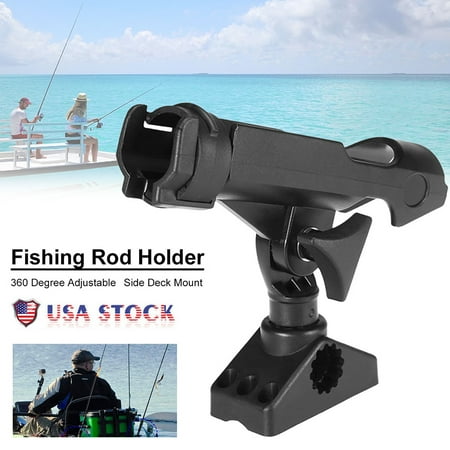 YAFELE 360° Adjustable Fishing Rod Pole Mount Stand Bracket Holder For Kayak Canoe Boat
