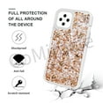 thumbnail image 3 of iPhone 12 mini Case Real Sliver Shells Handmade Resin Sturdy Case Sparkly Sequin phone Case Shockproof Clear Cover Natural Bling Shell, 3 of 8