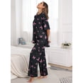 thumbnail image 3 of MINTREUS Valentine's Day Lounge Sets for Women Knit Short Sleeve Tops and Long Pants Soft Comfy Pajamas Set Oversized 2 Piece Outfits S-4X, 3 of 8