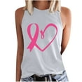 thumbnail image 3 of VKOYWKM Breast Cancer Survivor Shirts for Women Pink Ribbon Tank Tops Sleeveless Tshirt Tees Breast Cancer Gifts for Woman, 3 of 5