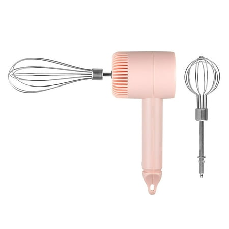 

Cordless Whisk Mini Egg Beater Whisk Egg Mixing Tool Lightweight Kitchen Tools Blender Portable Food Processor Cordless Electric Hand Mixer Pink