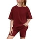 thumbnail image 2 of Odeerbi 5-15 Años Niños Niñas Trajes de Verano Camiseta Manga Corta Pantalones Cortos de Dos Piezas Loose Soft Yoga, 2 of 9