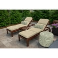 thumbnail image 3 of Casual Cushion Outdoor Chaise Lounge Cushion, Sunbrella Fade & Water Resistant for Pool-Side Chaise Loungers & Deck Recliners, 22.5"W x 74"L, 3.5" thick; Back 22.5"W x 28"L, 3.5" thick, Spectrum Sand, 3 of 7