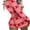 Red White Snowflakes, variant on Lnzyyephy Women Long Sleeve Shorts Jumpsuit Christmas Printed U Neck Casual Bodysuit Playsuit Clubwear