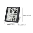 thumbnail image 3 of Reloj De Pared Digital Moderno Y Práctico, Versátil Para Uso En Escritorio Y Dormitorio. Incluye Manecillas De Repuesto Para El Mecanismo De La Oficina En Casa., 3 of 8