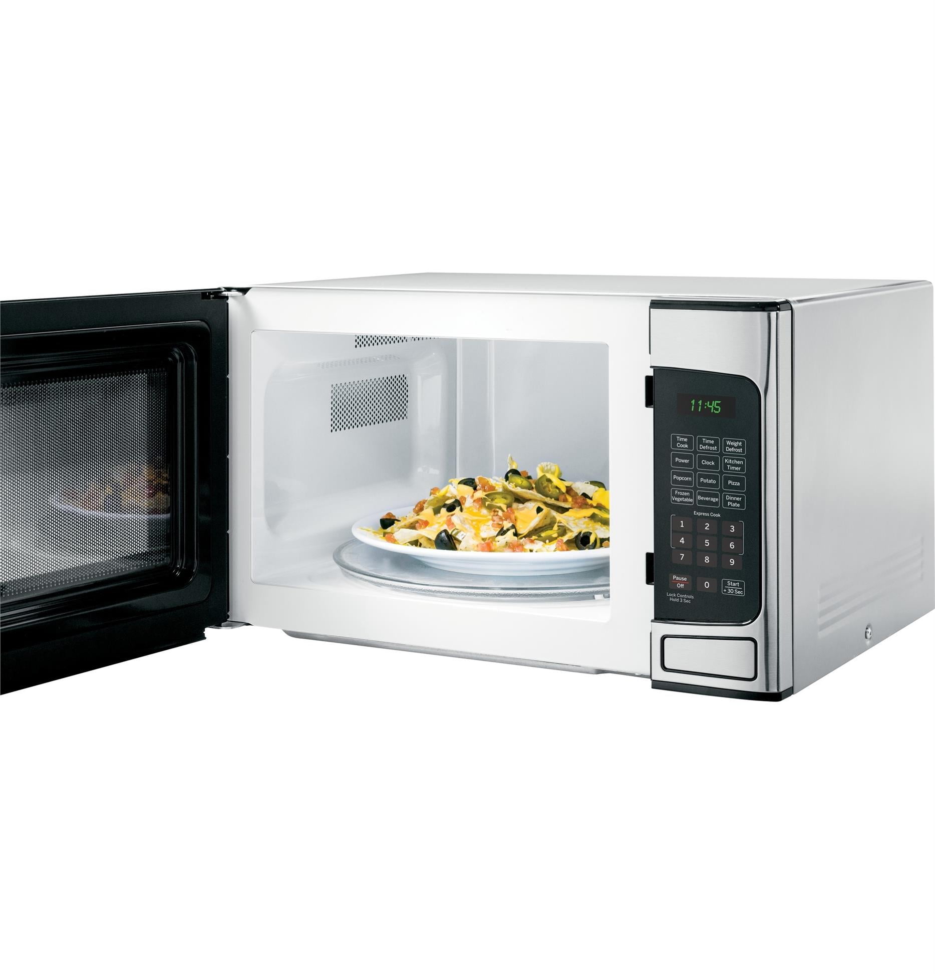 GE 1.1 Cu. Ft. Capacity Countertop Microwave Oven JES1145DL1WW 360