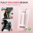 thumbnail image 6 of Automatic Rotating Curling Iron, 1 Inch Ceramic Curling Wand, 1-Click Hair Curler with 3 Heat & Timers, Anti-Scald Design, 1M Ionic Care, Dual  for Travel Beach Waves, Rose, 6 of 6