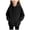 Black, variant on OJSFQUFP Boys' Hoodie and Winter Cotton Girls' Casual Long Sleeved Top Solid Color Jacket Hoodie