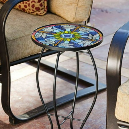 Tiffany-Inspired Dragonfly Side Table