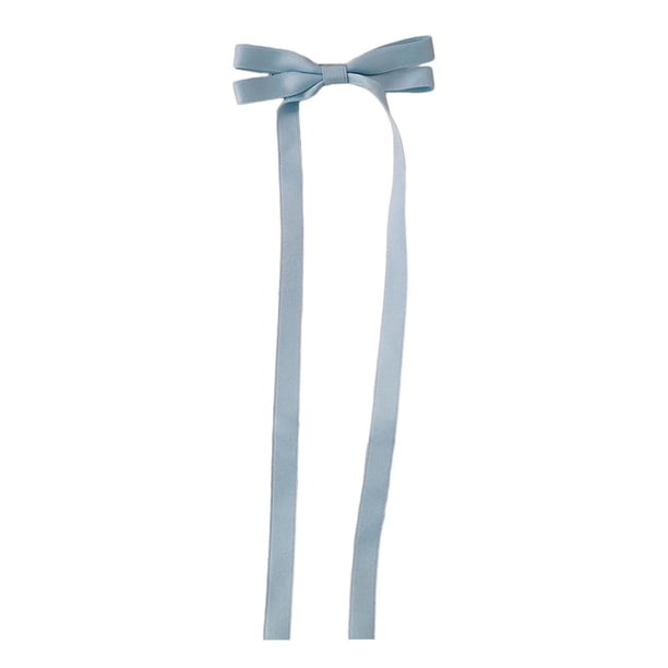 Pinza para el cabello, accesorios para el cabello, novedosa pinza festiva con lazo, tocado para cabello corto Azul
