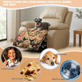 thumbnail image 5 of DISNIMO Mandala Flower Print Armchair Slipcover Armless Boho Sofa Covers Pet Friendly Recliner Cover, 5 of 7