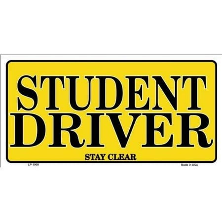 Student Driver Aluminum Automotive Novelty License Plate Tag - Walmart.com