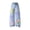 c3 Light Blue, variant on Girls Joggers Set 4-16 Girls Cute Distressed Flare Jeans Vintage High Waist Bell-Bottom Denim Pants Kids Straight Skinny Retro Jeans Trousers