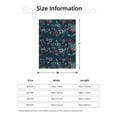 thumbnail image 5 of Disketp Navy Blue Geometric Cozy Flannel Fleece Throw Blanket: Has a velvety texture for All Seasons - Perfect for Women, Men, & Kids", 5 of 6