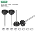 thumbnail image 4 of 4 Set Knurled Clamping Knobs with Nuts Washers, M6x50mm Male Thread Thumbscrew, 4 of 7