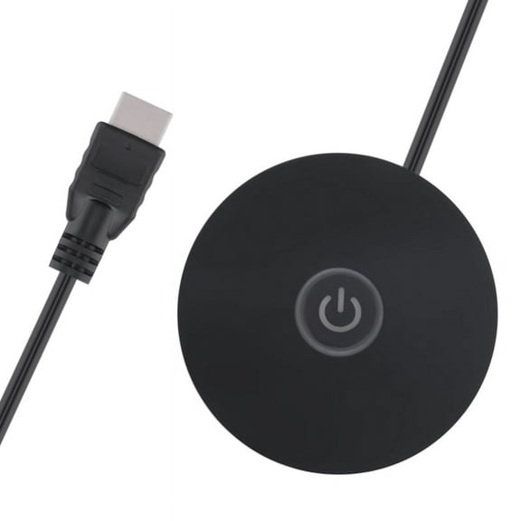 Computer Switch RGB Lighting Effect External Host Power Button,Suitable for Internet Cafes,Homes,Offices (Black)