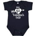 thumbnail image 3 of Inktastic My First Valentine's Day with White Heart and Arrow Boys or Girls Baby Bodysuit, 3 of 5