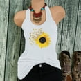 thumbnail image 2 of Camiseta Sin Mangas Para Mujer, Camisetas Sin Mangas, Blusa Informal Con Estampado de Girasol, Camisa de Cuello Redondo, Camisetas Sin Mangas Tipo Túnica Odeerbi ODB161544, 2 of 4