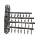thumbnail image 5 of Estante para colgar calcetines, estante para secar ropa, organizador de ropa montado en la pared, estantes de secado para ropa, guantes, lencería, Gris Macarena percha de viaje plegable, 5 of 8