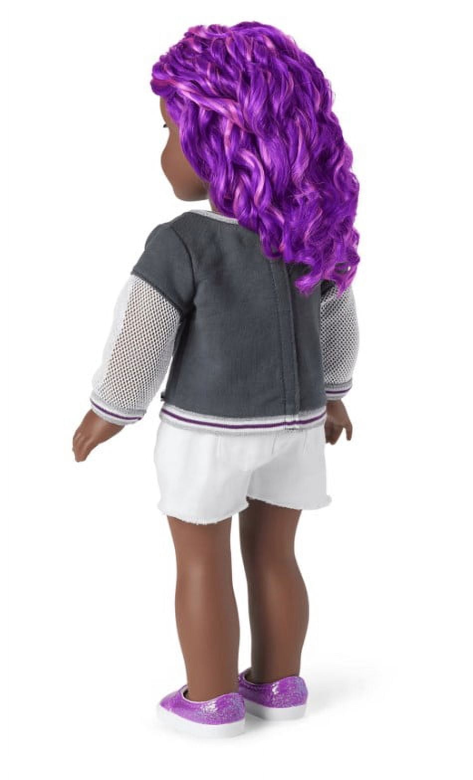 American Girl Truly Me Street Chic 91 18 inch doll with Purple Hair and Gray Eyes