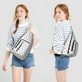 thumbnail image 2 of Ocean Creatures Sling Backpack - Tropical Seahorse & Jellyfish Pattern Crossbody Bag, Lightweight Anti-Theft Shoulder Pack with Layered Storage for Travel, Photography and Cycling, 2 of 4