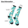 thumbnail image 2 of Honeii Cartoon Llamas Print Long Socks,Novelty Design Socks Gift for Men and Women,Crew Socks,Calf Socks, 2 of 6
