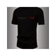 thumbnail image 1 of Men's Summer Casual T-Shirt - Black with White & Red Stripe Print, Loose Fit Sporty , Breathable Short Sleeve Round Neck Tee for Casual Attire, Summer T Shirts, Comfortable Fit Shirt, 1 of 6