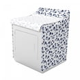 thumbnail image 2 of Floral Washer Cover, Art of Blossoming Flowers Romantic of Love, Washroom Decor with Dust Protection, 29" x 28" x 40", Dark Blue Pale Blue, by Ambesonne, 2 of 3