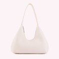 thumbnail image 3 of Bolso de media luna para mujer Bolso de mano elegante de cuero de PU Bolso de media luna para mujer de color sólido FLhrweasw Nuevo, 3 of 6