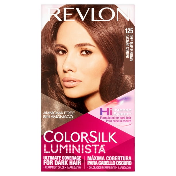 Revlon ColorSilk Luminista, Permanent Hair Color, 125 Deep Maple Brown -  