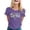 Purple, variant on Womens Easter Tee Fashion Print Round Neck Short Sleeve Plus Size Womens Clothing,Blue,S