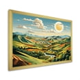 thumbnail image 2 of Designart "Vibrant Countryside Vista III" Landscapes Framed Wall Art Decor - Traditional Green Meadow Living Room Framed Canvas Art, 2 of 6