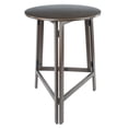 thumbnail image 1 of Winsome Torrence High Round Table, Oyster Gray, 1 of 9