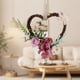 thumbnail image 4 of Guirnalda de ratán en forma de corazón con flores artificiales para colgar en la pared, ideal para bodas, puertas y sillas. Decoración para el hogar.,Wsvlmg, 4 of 8