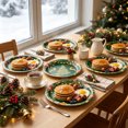 thumbnail image 5 of Zynviq 10pc Christmas Paper&nbsp;Plates 9in Christmas Tree Disposable Paper Plates Paper Green Round Reusable Party Supplies And Decorations, 5 of 6
