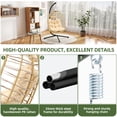 thumbnail image 5 of Uforic Hanging Egg Chair Swing with Cushion 330lbs for Patio, Bedroom, Garden and Balcony, Beige, 5 of 10