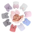 thumbnail image 1 of Cute Newborn Baby Girls Boys Infant Girl Toddler Comfy Bowknot Hospital Cap Beanie Hat Easy To Wear Or Take Off9 He Qiyong unisex, 1 of 1