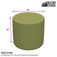 thumbnail image 2 of SoftZone® 18in Round Ottoman Standard - Fern Green, 2 of 2
