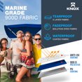 thumbnail image 7 of KNOX Universal 2 Bow Bimini Top Replacement Canvas, 600D Boat Canopy Sun Shade Cover with Storage Boot, Fits Most Small Boats & Inflatable Boats, No Frame Kit, 63" L x 39"-55" W (Navy Blue), 7 of 7