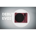 thumbnail image 3 of Pro-Ject Debut EVO 2, tocadiscos audiófilo de próxima generación con brazo de fibra de carbono, selección electrónica de velocidad y cartucho Pick it MM EVO premontado, fabricado en Europa (blanco sat, 3 of 5