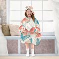 thumbnail image 7 of FORMRS Wearable Blanket Hoodie with Sleeves for Kids Cozy Flannel Sweatshirt, Watercolor Butterflies, 7 of 7