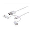 thumbnail image 1 of Cable Lightning+ USB-C+ microUSB a USB Manhattan 353434, 1 of 2