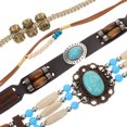 thumbnail image 3 of 4 piezas de sombrero correas decorativas de bricolaje bandas de sombrero de vaquero Bandas de sombrero para mujeres Correas de sombrero de playa, 3 of 6