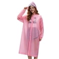 thumbnail image 4 of Reusable Rain Poncho Heavy Duty Raincoat for Adults, Thickened Full Body Emergency Rain Cover with Hood Drawstring, Outdoor Camping Travel Rain Gear for Heavy Rain (2Pcs), 4 of 4